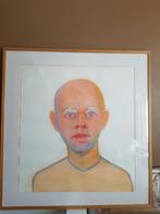 Gemengde techniek HANS ABBING. Gesigneerd en ingelijst., Ophalen of Verzenden