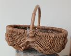 Franse rieten mand, Huis en Inrichting, Woonaccessoires | Schalen en Manden, Mand, Ophalen of Verzenden, Zo goed als nieuw, Riet