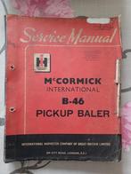 Servicehandoek Mc Cormick B-46 balenpers, Ophalen of Verzenden, Gelezen, Tractor en Landbouw