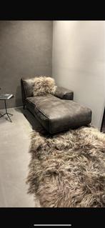 Leren bankje met armleuning - Nieuwstaat!, Ophalen, 150 tot 200 cm, Nieuw, Tweepersoons