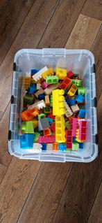 Blokken hout en platic, Kinderen en Baby's, Speelgoed | Bouwstenen, Ophalen, Zo goed als nieuw, Overige merken