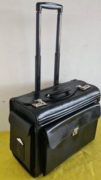Luxe Handbagage Pilotenkoffer Business Trolley  Zwart met, Ophalen of Verzenden, Zo goed als nieuw, Minder dan 50 cm