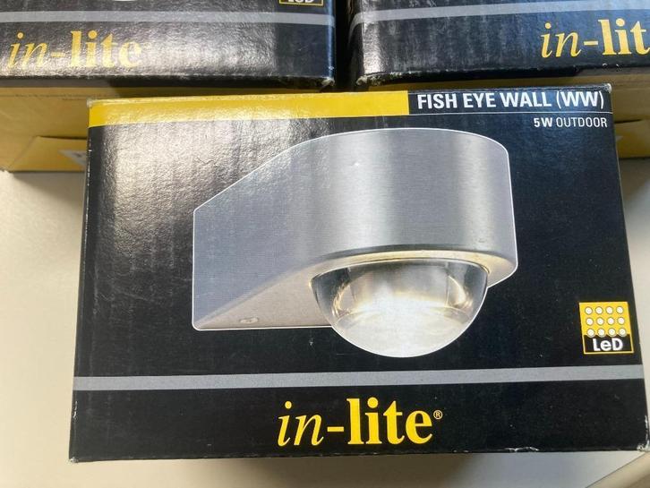 Tuinverlichting 12 Volt Fish Eye Wall In-Lite (Nieuw), Tuin en Terras, Buitenverlichting, Nieuw, Rvs, Minder dan 50 watt, Netvoeding