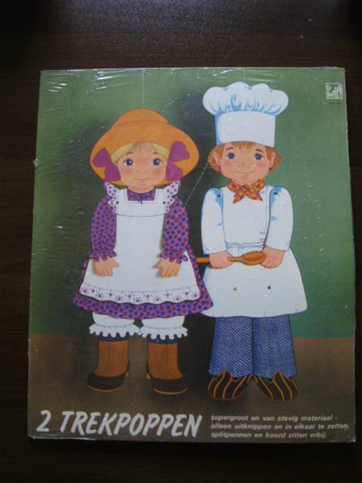 2 trekpoppen om zelf te maken jaren 70/80 nog in verpakking, Hobby en Vrije tijd, Knutselen, Nieuw, Materiaal, Ophalen of Verzenden