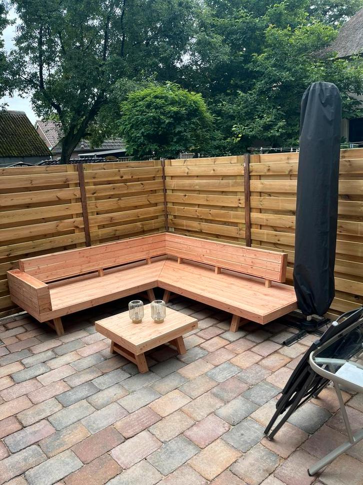 Massief Douglas tuinbanken – strak, stevig & op maat gemaakt, Tuin en Terras, Tuinbanken, Nieuw, Hout, Ophalen