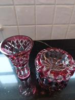 Val Saint Lambert vaasje +asbak, Antiek en Kunst, Antiek | Vazen, Ophalen of Verzenden