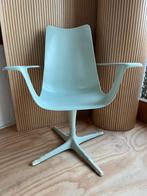 Vintage, mid Century Luigi Colani desk chair Germany 1970s, Huis en Inrichting, Ophalen, Overige materialen, Gebruikt, Wit