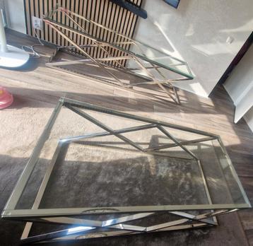Tv meubel plus salon tafel.