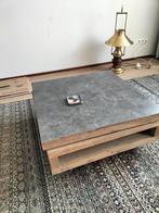 Robuuste salontafel met betonlook blad, Ophalen