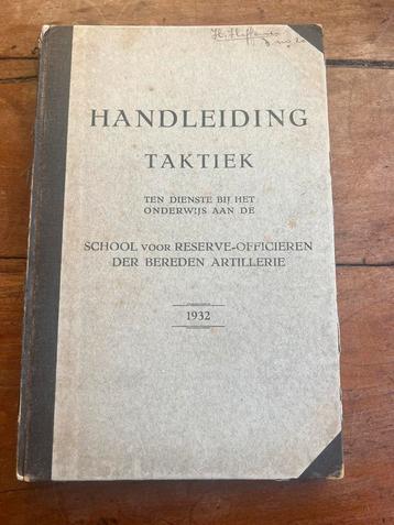 Nederlands mobilisatie handboek taktiek SROBA Ede 1932 beschikbaar voor biedingen