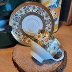 Bavaria Schumann Arzberg Kop en Schotel - Goud Bloemen, Ophalen of Verzenden, Zo goed als nieuw, Overige stijlen, Kop(pen) en/of Schotel(s)