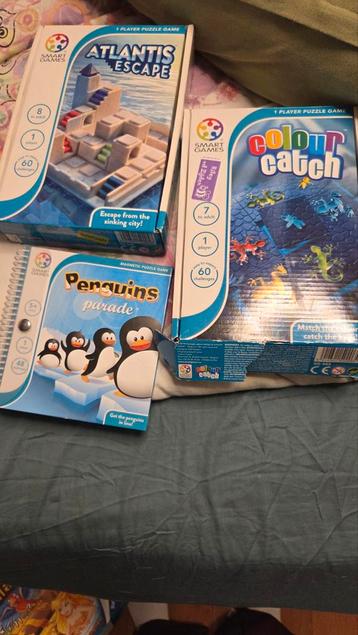 SmartGames Set: Atlantis Escape, Colour Catch, Penguins beschikbaar voor biedingen