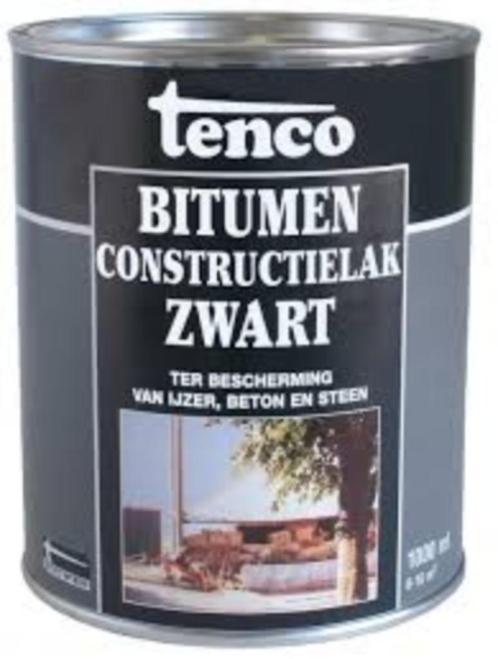Tenco Bitumen Contructielak zwart, Doe-het-zelf en Verbouw, Verf, Beits en Lak, Nieuw, Verf, Minder dan 5 liter, Ophalen of Verzenden