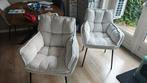 2 eetkamer stoelen, Luca van Haco, Huis en Inrichting, Stoelen, Ophalen, Twee, Nieuw, Stof
