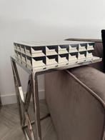 Tafeltje marmer, Huis en Inrichting, Tafels | Bijzettafels, Ophalen, Rond, Minder dan 55 cm, 45 tot 60 cm