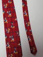 Bordeaux rode Donald Duck stropdas, Gedragen, Met patroon, Ophalen of Verzenden, Overige kleuren