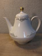 Vintage theepot koffiepot scherzer stresa wit met goud, Huis en Inrichting, Keuken | Servies, Gebruikt, Ophalen of Verzenden, Bord(en)