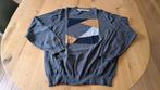 Heren trui, grijs met gekleurde blokmotief, Bartlett, maat L, Kleding | Heren, Truien en Vesten, Maat 52/54 (L), Bartlett, Ophalen of Verzenden
