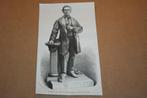 Antieke gravure - Standbeeld Thorbecke - 1876 !!, Ophalen of Verzenden