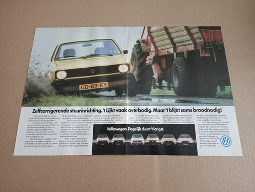 Reclame (uit oud tijdschrift) Volkswagen Golf 1(1980) 1, Verzamelen, Automerken, Motoren en Formule 1, Gebruikt, Auto's, Verzenden