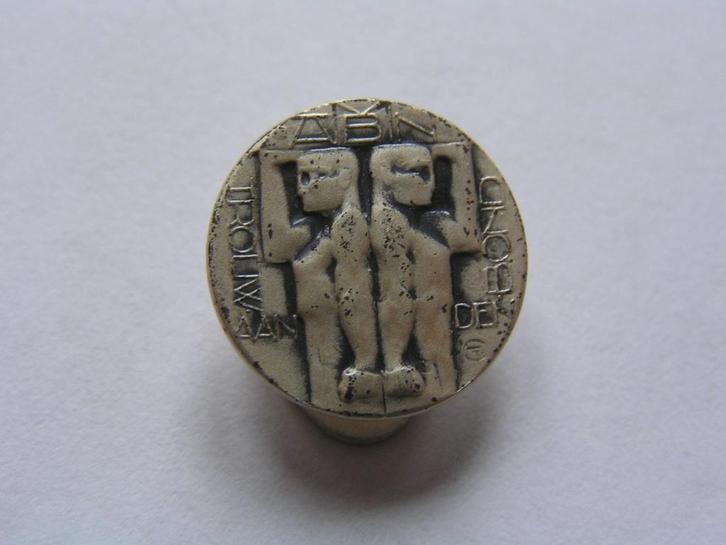 Insigne Alg. Ned. Metaalbewerkers Bond...Chr.vd Hoef...1930, Postzegels en Munten, Penningen en Medailles, Zilver, Nederland, Verzenden