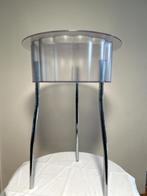 IKEA Hatten bijzettafel, Huis en Inrichting, Minder dan 55 cm, Metaal of Aluminium, Rond, Zo goed als nieuw