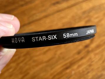 Hoya star-six 58 mm filter als nieuw beschikbaar voor biedingen