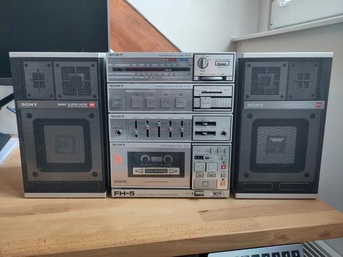 Vintage Sony FH-5 Hifi set, Audio, Tv en Foto, Stereo-sets, Gebruikt, Cassettedeck, Tuner of Radio, Speakers, Sony, Ophalen of Verzenden