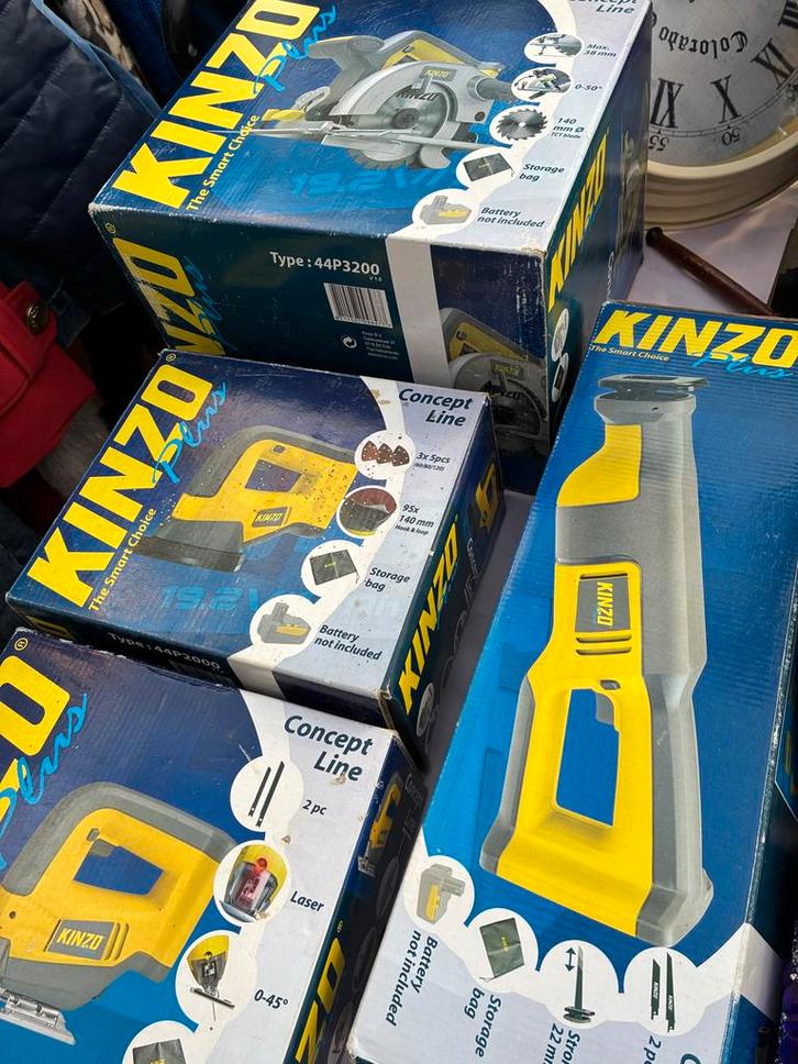 Kinzo Gereedschap - Diverse Machines, Doe-het-zelf en Verbouw, Gereedschap | Overige machines, Gebruikt, Ophalen of Verzenden