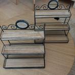 Rekjes hout met zwart, Ophalen of Verzenden, Zo goed als nieuw