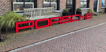 P O R S C H E Porsche letters lichtreclame lichtbak XXXXL beschikbaar voor biedingen
