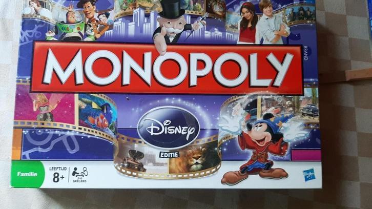 bordspel Parker Monopoly Disney blauw witte doos Monopolie, Hobby en Vrije tijd, Gezelschapsspellen | Bordspellen, Nieuw, Een of twee spelers
