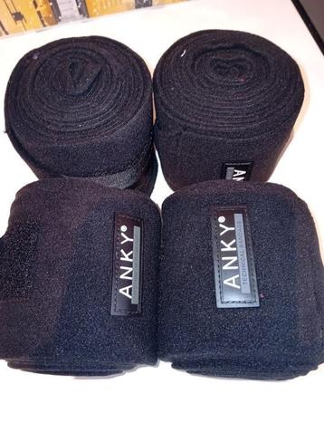 Anky fleece bandages zwart beschermers 4 stuks. beschikbaar voor biedingen