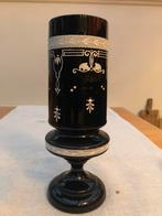 Zwarte vaas art deco, Ophalen of Verzenden