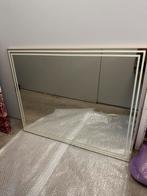 Spiegel groot en zwaar (90x70 cm) kan opgehangen worden, Ophalen of Verzenden, Zo goed als nieuw, Rechthoekig, Minder dan 100 cm