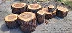 Stukken boomstam mammoetboom (houtdraaier/ zitje), Doe-het-zelf en Verbouw, Hout en Planken, Ophalen, Gebruikt, Plank, Minder dan 200 cm