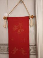 Kerst Schellekoord Linnen Geborduurd, Ophalen of Verzenden, Zo goed als nieuw