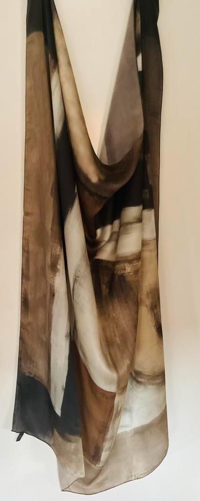 SCHITTERENDE ZIJDE  XXL SHAWL  ( NIEUW ), Kleding | Heren, Mutsen, Sjaals en Handschoenen, Nieuw, Sjaal, Maat 56/58 (XL), Verzenden