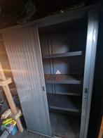 Gispen hoge roldeurkast zilver voor garage, Ophalen, Gebruikt, Metaal, Overige typen