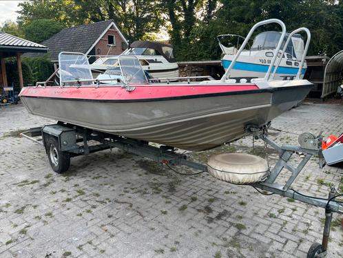 Mooie originele Big Buster met 60 pk Mercury., Watersport en Boten, Vis- en Consoleboten, Gebruikt, 50 tot 70 pk, 3 tot 6 meter