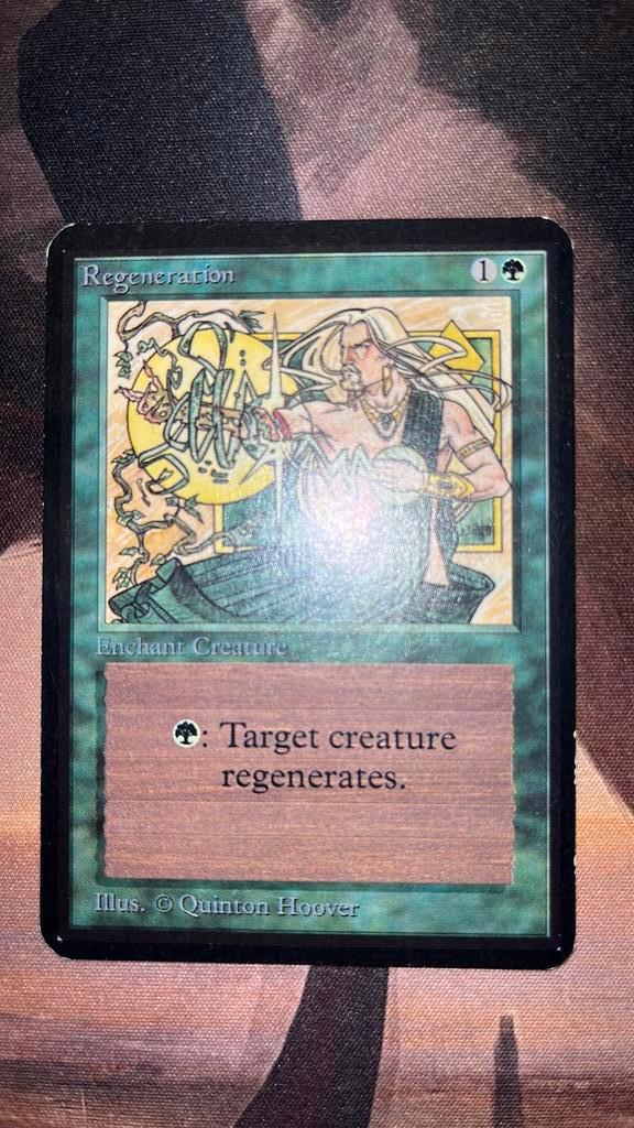Regeneration Alpha, Hobby en Vrije tijd, Verzamelkaartspellen | Magic the Gathering, Zo goed als nieuw, Ophalen of Verzenden