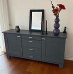 Eiken dressoir - grijs geverfd - In elke kleur te verven!, Ophalen, Gebruikt, 150 tot 200 cm, Eikenhout