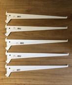 5x F-Systeem plankdrager enkel 40 cm wit RAL9003 55 kg Nieuw, Ophalen of Verzenden, Nieuw, Wit