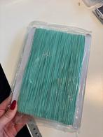 Partij licht zeegroen elastiek/ elastisch koord 1mm (260 mt), Ophalen of Verzenden, Nieuw, Lint, Band of Elastiek