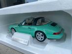 1:18 Porsche 911 (964) Targa lichtgroen 1991 Norev / JJTOP, Hobby en Vrije tijd, Modelauto's | 1:18, Nieuw, Ophalen of Verzenden