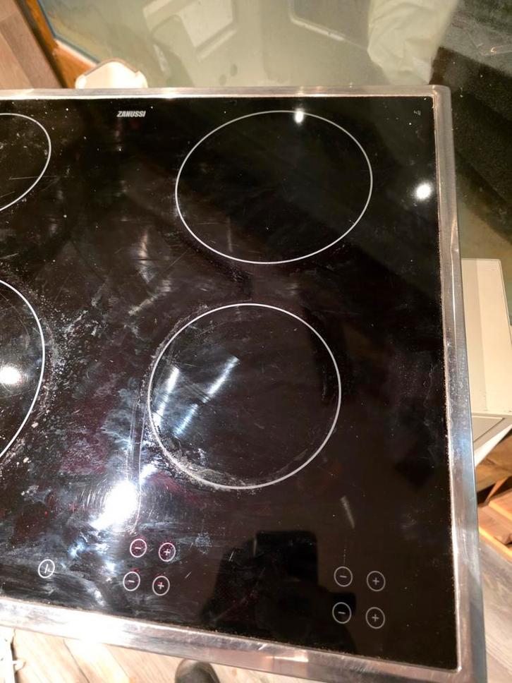 Zanussi Inductie Kookplaat - 4 Zones, Witgoed en Apparatuur, Kookplaten, Gebruikt, Inbouw, Inductie, 4 kookzones, Ophalen