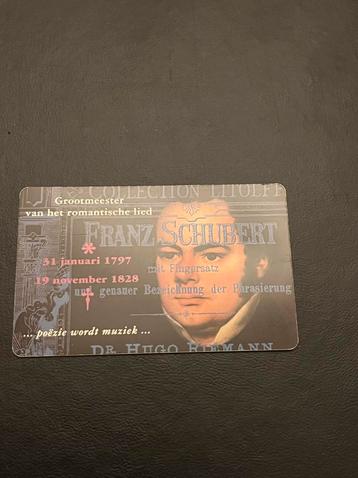 Telefoonkaart Telebrief 18 Franz Schubert 1997 beschikbaar voor biedingen