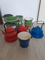 Vintage Emaille Collectie: Ketels, Branders & Meer, Antiek en Kunst, Antiek | Emaille, Ophalen