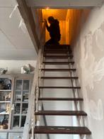 IjzerenTrap met houten treden, Ophalen of Verzenden, Gebruikt, Trap, 4 meter of meer