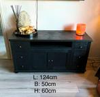 Massief houten TV meubel/kastje (124x50x60cm), Huis en Inrichting, Kasten | Televisiemeubels, Ophalen, Gebruikt, 100 tot 150 cm